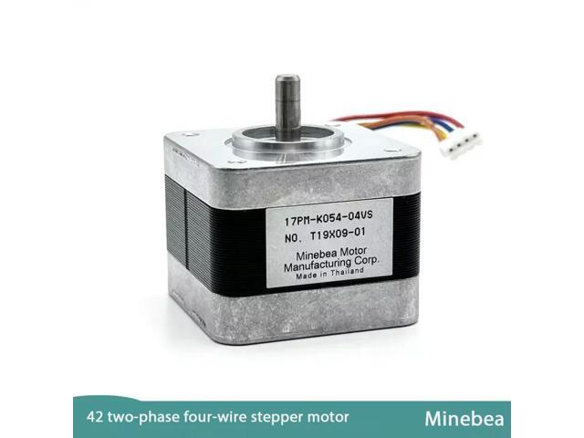 Minebea 17PM-K054-04VS NEMA 17 42mm 2-Phase 4-Wire Hybrid Stepper Motor 1.8° Precision for 3D Printers, CNC Engravers
