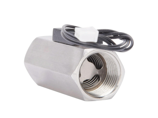 Water Flow Switch Sensor 304 Stainless Steel High Accuracy FS-01 G1/2inch Double Female Thread