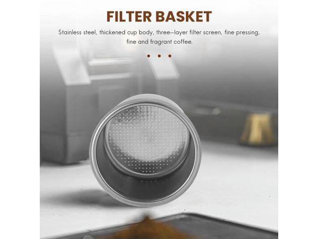N2Pcs 51mm 4 Cups Filter Replacement Filter Basket for Coffee Bottomless Portafilter for Delonghi EC680/EC685 Espresso N2Pcs 51mm 4 Cups Filter Replacement Filter Basket for Coffee Bottomless Portafilter for Delonghi EC680/EC685 Espresso