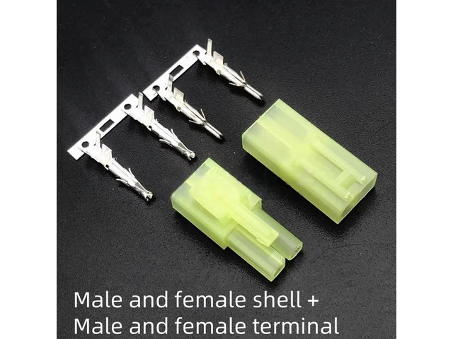 5Sets Model aircraft accessories Small EL connector HX45006 Tamiya plug, rubber shell terminal connector spacing 4.5mm