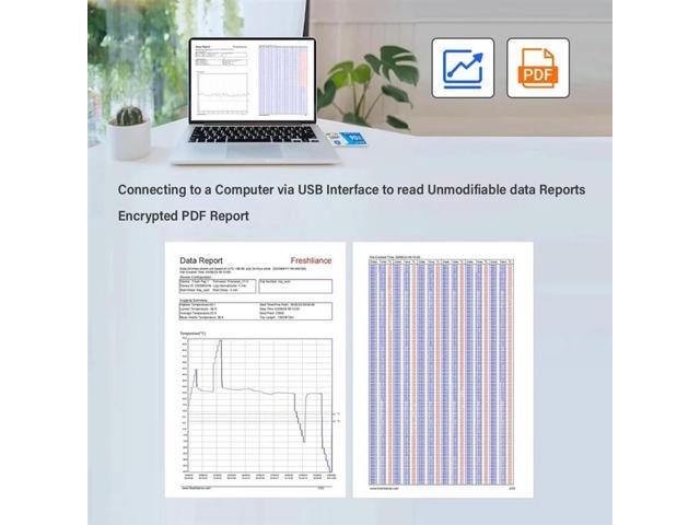 90 Days USB Interface Temperature Logger Data Logger For Warehouse Refrigerated Transport