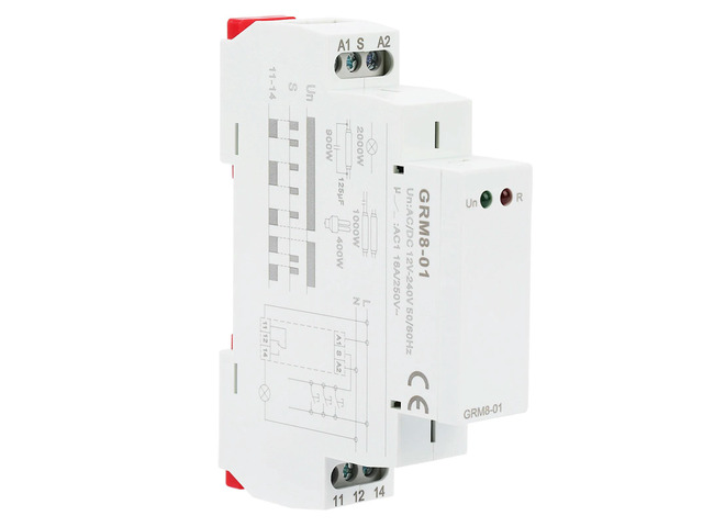 AC/DC12-240V GRM8-01 Electronic Impulse Relay Latching Relay Memory Relay