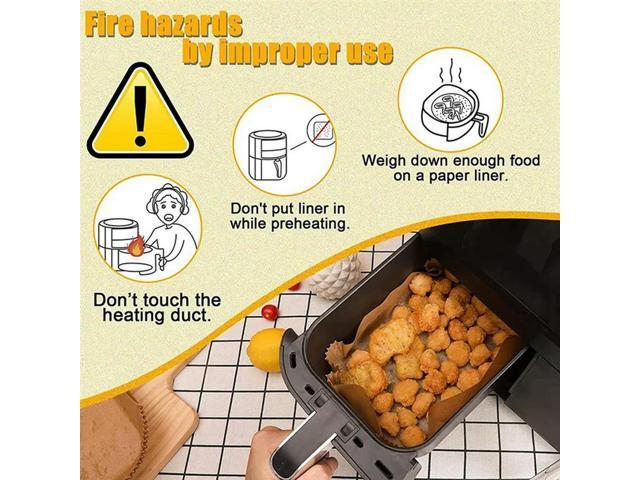 200 Pcs Foodi Airfryer Kitchen Cooking Accessories Rectangular Air Fryer Paper Special Disposable Bakeware For Ninja
