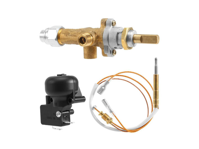 Gas Patio Heater Control Valve Thermocouple Sensor Dump Switch Knob Propane Lpg Fire Pit Control Safety Pilot Port Set