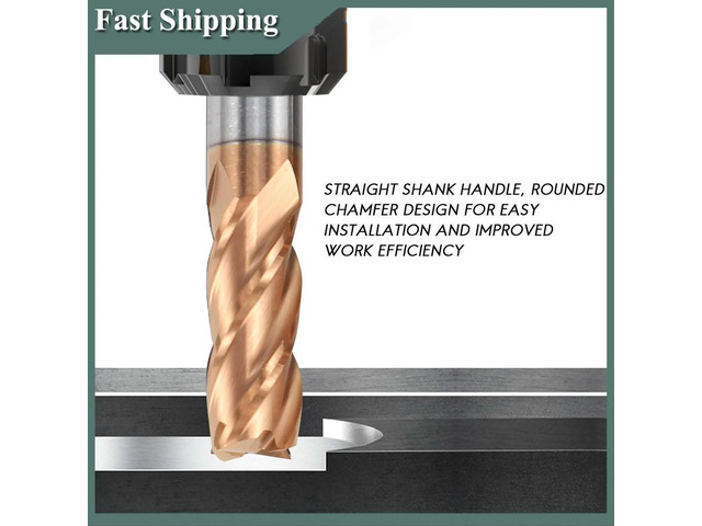 5PCS 6Mm 4 Flute Carbide Endmills CNC Milling Cutter Milling Slotting Profiling Face Mill Spiral Bits