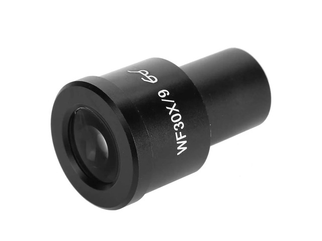 Microscope Eyepiece Microscope Ocular Lens Clearer Aluminum Alloy 30X 9mm Good Light Transmittance for Microscope oratory