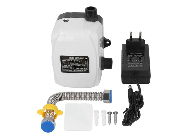 Booster Pump Water Pressure High Lift 180W for Kitchen Sink Shower DC24V EU Plug