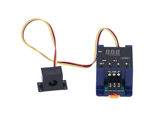 Digital Display Ammeter Plastic DC8-35V Overload Digital Ammeter Realtime Monitoring Electronic Accessory for Home