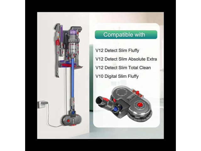 Electric Mop Attachment for V12 Detect Slim Vacuum Cleaner Mop Attachment with 6 Mop Pads and Removable Water Tank