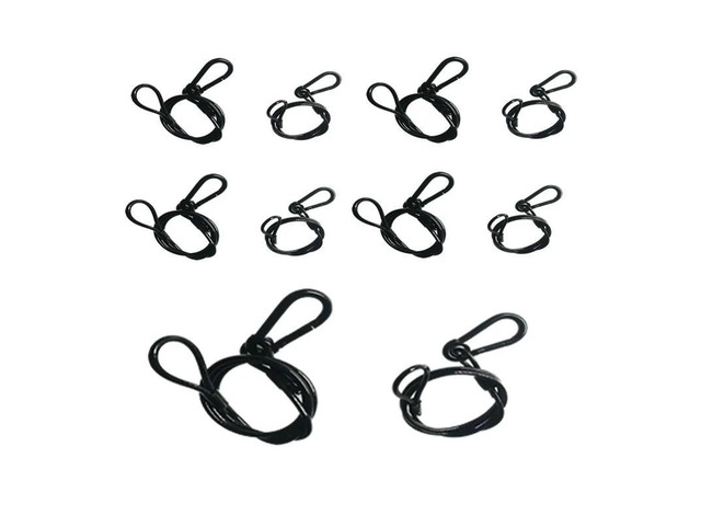 3x70mmStainless Steel Rope PVC Thickness Wire Safety Cables With Looped Ends For Stage Light Tough Guard Security Lock Stage Par