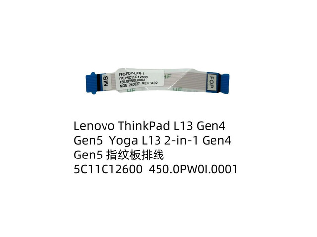 For ThinkPad L13 Gen4 Gen5 fingerprint board cable 5C11C12600