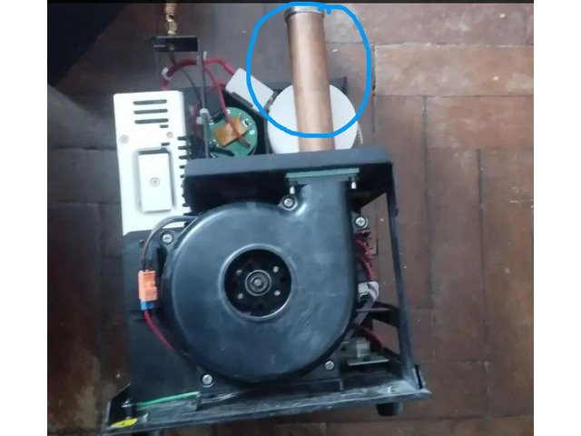 threaded tube and a round nut for fixing spark machine motor