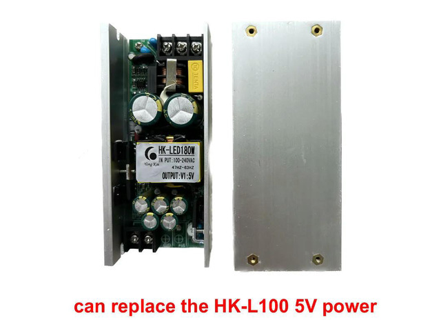 HK-LED180W Professional Stage LED Light Power Supply Source 5V 8A Replacement for HK-L100