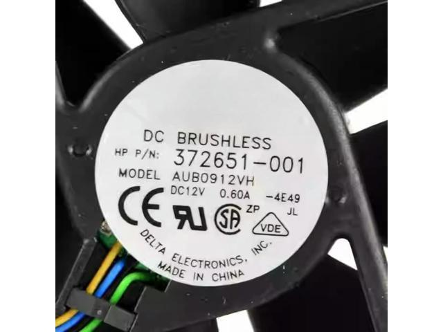 5pcs for Delta Dual Ball Bearing AUB0912VH 9025 9225 90MM 9CM 90*90*25MM Cooling fan 12V 0.6A 3PIN 4PIN