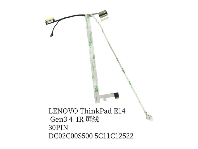For ThinkPad E14 Gen3 4 IR screen cable 30PIN DC02C00S500 5C11C12522