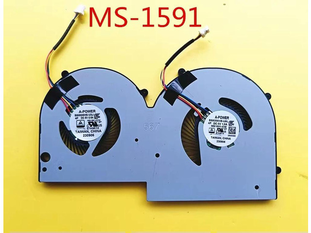 For /Summit E16 Flip Evo MS-1591 Fan BS5005HS-U3J/U5L