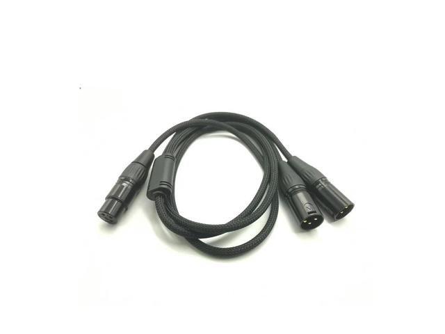 2pcs/lot 2M High-XLR Female To Dual XLR Male Audio Cable Xlr Female Signal Cable