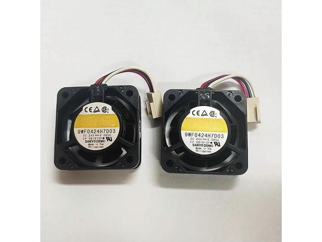 3pcs for Sanyo 9WF0424H7D03 Fanuc A90L-0001-0441#39 Cooling Fan 24V 0.085A 4015 3-Wire