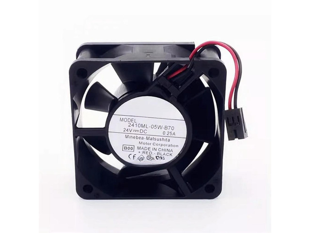 3pcs for 2410ML-05W-B70 6025 60MM 6CM 60*60*25MM Server Case Cooling Fan 24V 0.25A With 2PIN