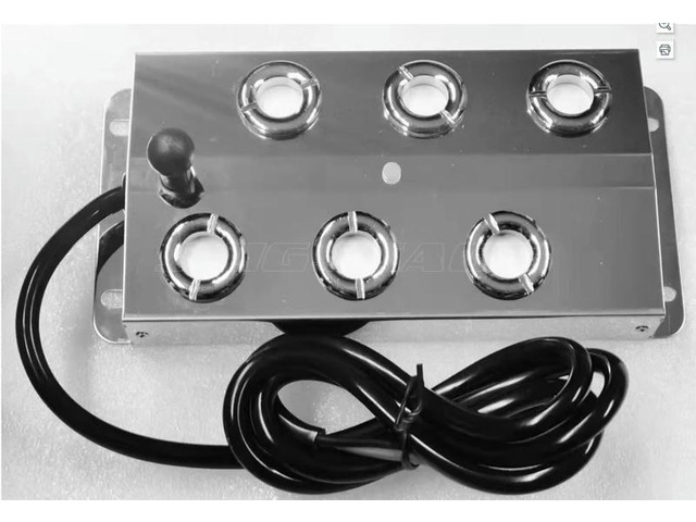 6 Head Ultrasonic Humidifier Mist Maker Fogger Greenhouse Pond Hydroponics Fog Sprayer