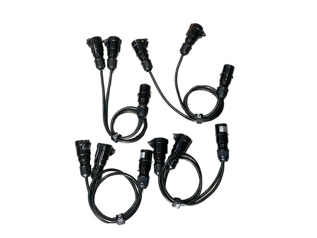 2pcs/lot 2Meter 1 Split 2 Waterproof Power Cable