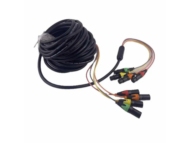 10Meter 5Pin Stage Event Audio Cable 1-4 Way Multi Cor Lighting SIgnal DMX Cable-Can Be Customized Length