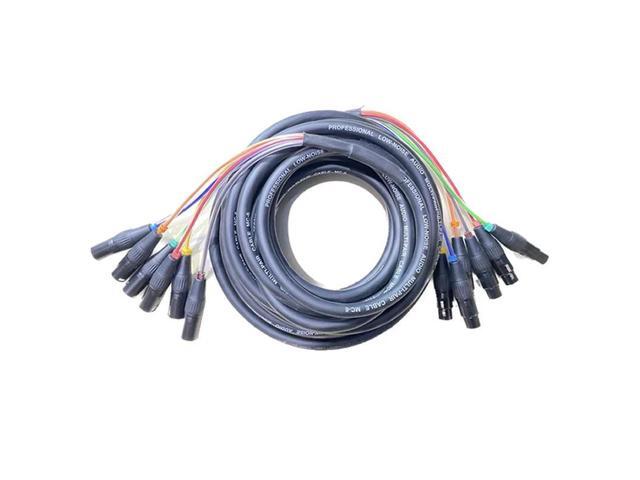 Rainbow Cable 6 Way 2m Signal Cable Multicore Microphone Cable Pure Copper DMX512 Cables