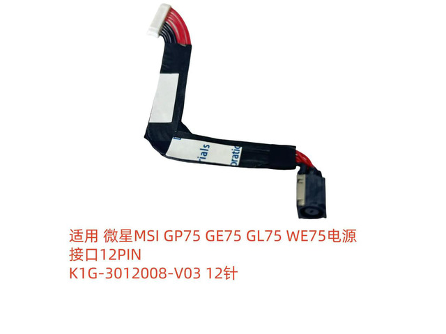 For GP75 GE75 GL75 WE75 power interface K1G-3012008-V03 12 pins