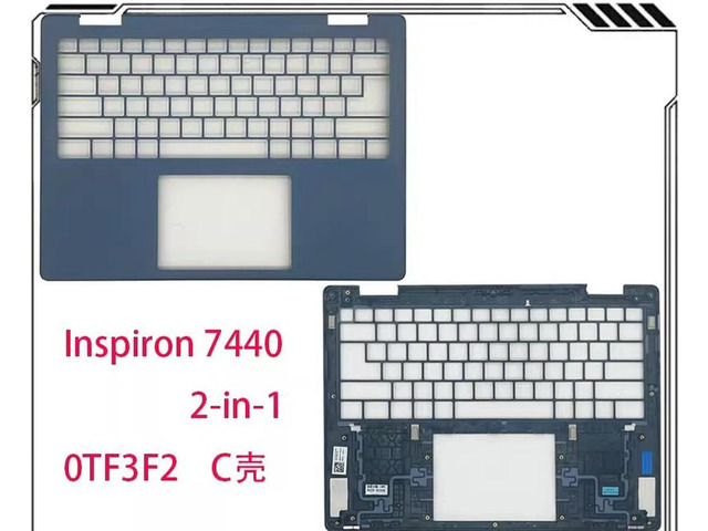 For Inspiron 7440 2-in-1 C case, keyboard palm rest, case 0TF3F2
