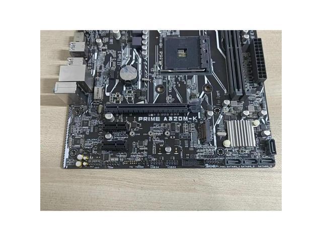 for PRIME A320M-K AM4 Motherboard 1-5th Gen CPU DDR4 M.2 VGA DVI HDMI PCI-E 3.0 SATA III I/O Shield Free Thermal Grease