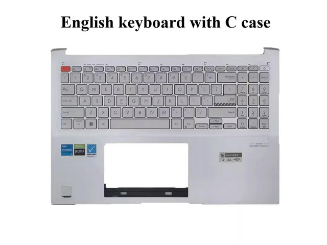 For /, Fearless Pro16 OLED K6602Z X1603Z Palm rest Keyboard with C case, host cover