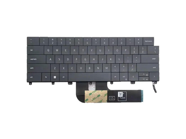 For /XPS16-9640 black English notebook keyboard, backlit
