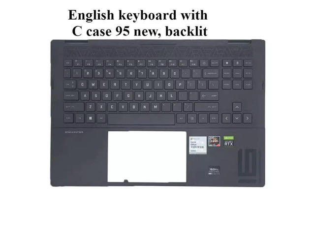 For Shadow Genie 8 Pro 16-K 16-N TPN-Q280 Q281 Keyboard with C case