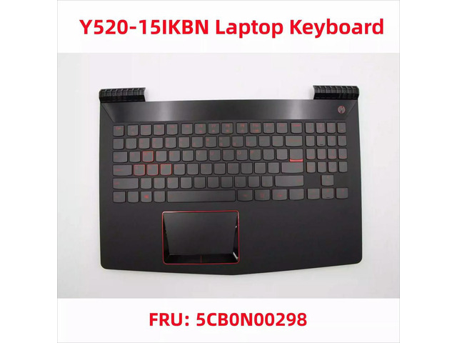 For Y520-15IKBN Y520-15IKBA Touchpad Backlit Keyboard Palmrest 5CB0N00298 US