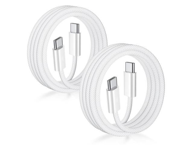 USB C to USB C Cable 3FT Certified 2Pack 60W usbc Woven Fast Charging Type C Charger Cord Compatible with iPhone 17/16 Pro Max Plus Samsung S23.