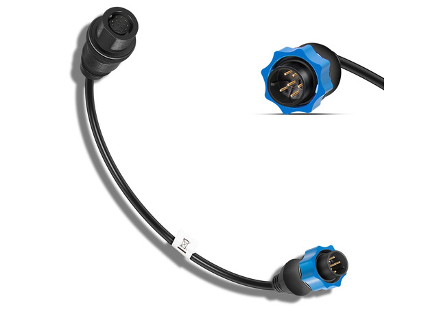 Upgrade MKR-DSC-10 1852077 DSC Adapter Cable for Lowrance 7-pin Fish Finders, for Minn Kota Motor Built-in Dual Spectrum Chirp Transducer...