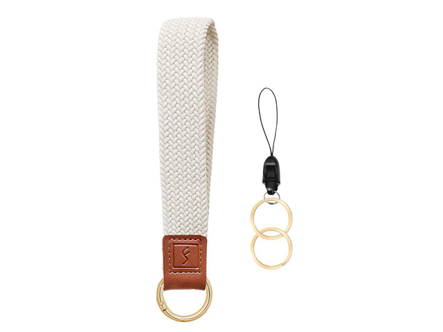 Stretchy Key Chain, Cute Keychain Wristlet, Woven Wrist Lanyard for Keys, Key Chains for Women Men Car Keys ID Badges Card Wallet Phone, Starlight