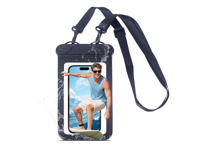 MACASA IPX8 Waterproof Phone Pouch Universal Cell Phone Dry Bag Patented Sealed Lock Lanyard Mobile Phone Case for Swimming Surfing Beach for...