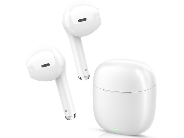 Wireless Earbuds Super Lightweight Bluetooth Headphones Deep Bass Comfortable Fit, Mini Wireless Earphones for Fitness, Clear Calls, Built-in...