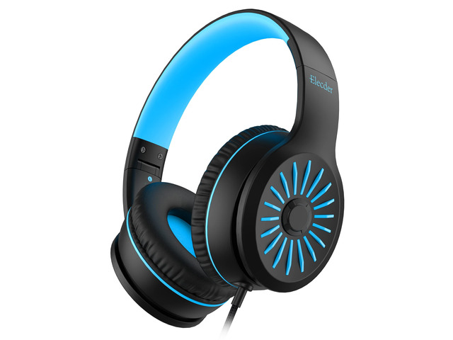i45 Kids Headphones Wired, On-Ear Headphones for School Teen, Black Foldable Portable, 1.5M Cord Headphone Stereo Aux Jack 3.5mm Headset for...