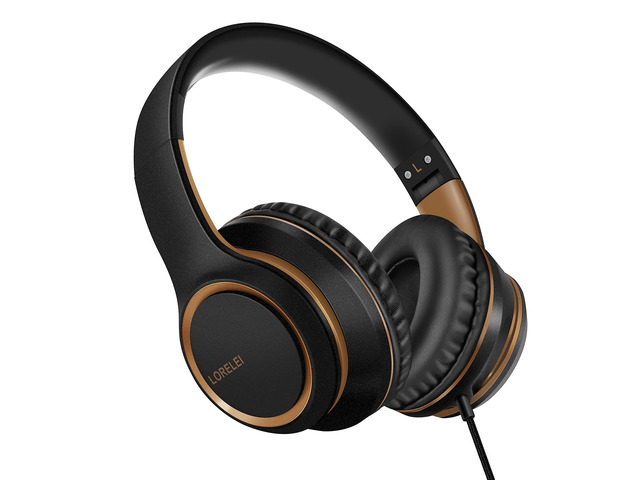 X8 Over-Ear Wired Headphones with Microphone with 1.45m-Tangle-Free Nylon Line & 3.5mm Plug,Lightweight Foldable & Portable Headphones for...