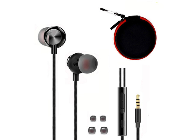 Wired Earbuds Headphones for School Laptop PC, Noise Isolating Earphones Crystal Clear Ear buds with MIC, Volume Control, Pocket Case for...