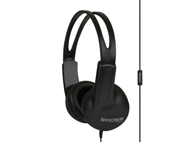 UR10i Lightweight Wired Headphone, Black