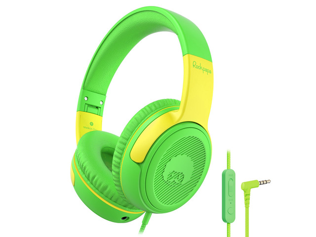 Share 1 Kids Headphones Wired with Microphone & Share Port, 85dB/94dB Volume Limited, Cute Foldable Student Child Boys Girls Headphones for...
