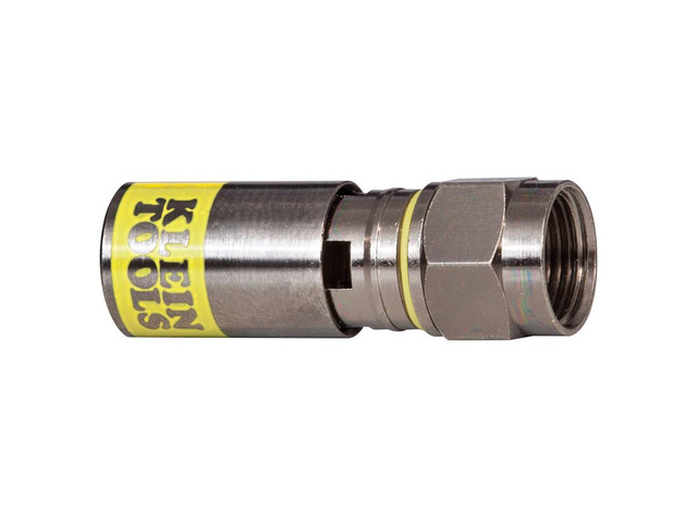 VDV812-606 F-Connector for RG6/6Q Coaxial Cable, Universal Compression Connectors, Male, Professional Grade, 10-Pack