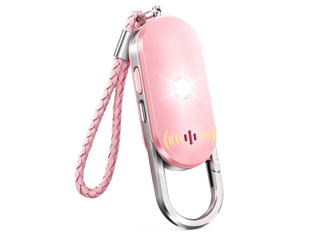 Personal Safety Alarm, 130dB Double Speakers Personal Alarms for Women, Strobe Light and Low Battery Notice, Rechargeable Self Defense Keychain for...
