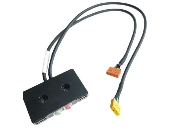 11Pin 2-Port USB 2.0 13Pin AC97 HD AUDIO MIC Board Front I/O Panel for Chassis Motherboard Extension Cable