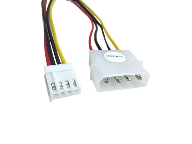 IDE Power to Floppy Drive Cable Plus 4Pin Small Extension D-Type Port 20cm