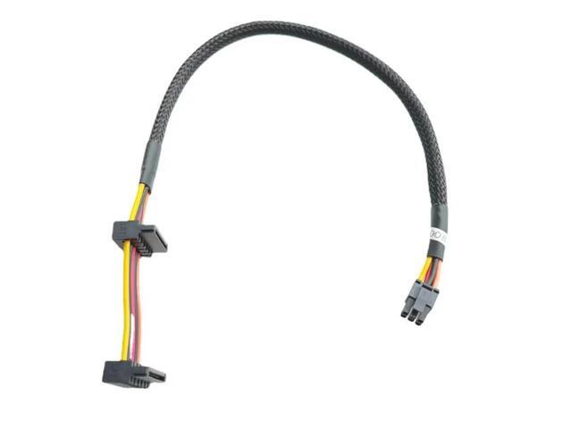 6Pin To 2-Port 15Pin SATA Power Cable Cord for Vostro 3650 3653 3655 3252 V3668 3268 3660 3250 Desktop Computer SSD