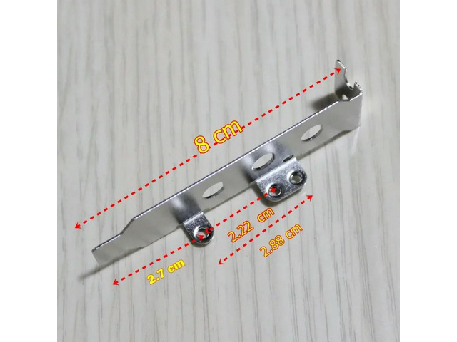 Low Profile Bracket Port Baffle For Notebook Mini PCI express to Desktop PCI-E for /Wan/3G WAN Card 8cm